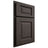 Shiloh Cabinetry Partial Overlay Square Raised White Oak Rift Cut Creekside Door