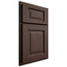 Shiloh Cabinetry Partial Overlay Square Raised White Oak Rift Cut Dusk Door