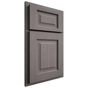 Shiloh Cabinetry Partial Overlay Square Raised White Oak Rift Cut Flagstone Door