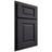 Shiloh Cabinetry Partial Overlay Square Raised White Oak Rift Cut Harbor Door