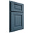 Shiloh Cabinetry Partial Overlay Square Raised White Oak Rift Cut Hudson Door