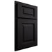 Shiloh Cabinetry Partial Overlay Square Raised White Oak Rift Cut Ink Door