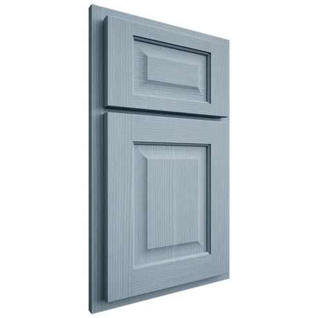Shiloh Cabinetry Partial Overlay Square Raised White Oak Rift Cut Sky Door