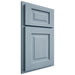 Shiloh Cabinetry Partial Overlay Square Raised White Oak Rift Cut Sky Door