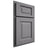 Shiloh Cabinetry Partial Overlay Square Raised White Oak Rift Cut Sterling Door