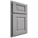 Shiloh Cabinetry Partial Overlay Square Raised White Oak Rift Cut Stratus Door
