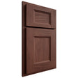 Shiloh Cabinetry Partial Overlay Statesville Cherry Plain Cut Bourbon Door