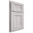 Shiloh Cabinetry Partial Overlay Statesville Hickory Plain Cut Cotton Door