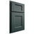 Shiloh Cabinetry Partial Overlay Statesville Paintable Billiard Green Door