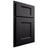 Shiloh Cabinetry Partial Overlay Statesville Paintable Black Door