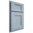 Shiloh Cabinetry Partial Overlay Statesville Poplar Plain Cut Sky Door