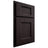 Shiloh Cabinetry Partial Overlay Statesville Red Oak Plain Cut Espresso Door