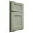 Shiloh Cabinetry Partial Overlay Statesville Red Oak Plain Cut Moss Door