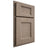 Shiloh Cabinetry Partial Overlay Statesville White Oak Plain Cut Almond Door