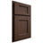Shiloh Cabinetry Partial Overlay Statesville White Oak Plain Cut Braun Door