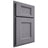 Shiloh Cabinetry Partial Overlay Statesville White Oak Plain Cut Cadet Door