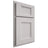 Shiloh Cabinetry Partial Overlay Statesville White Oak Plain Cut Cotton Door