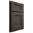 Shiloh Cabinetry Partial Overlay Statesville White Oak Plain Cut Creekside Door