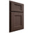 Shiloh Cabinetry Partial Overlay Statesville White Oak Plain Cut Dusk Door