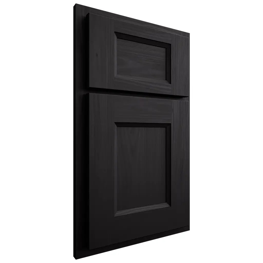 Shiloh Cabinetry Partial Overlay Statesville White Oak Plain Cut Espresso Door