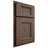 Shiloh Cabinetry Partial Overlay Statesville White Oak Plain Cut Mineral Door