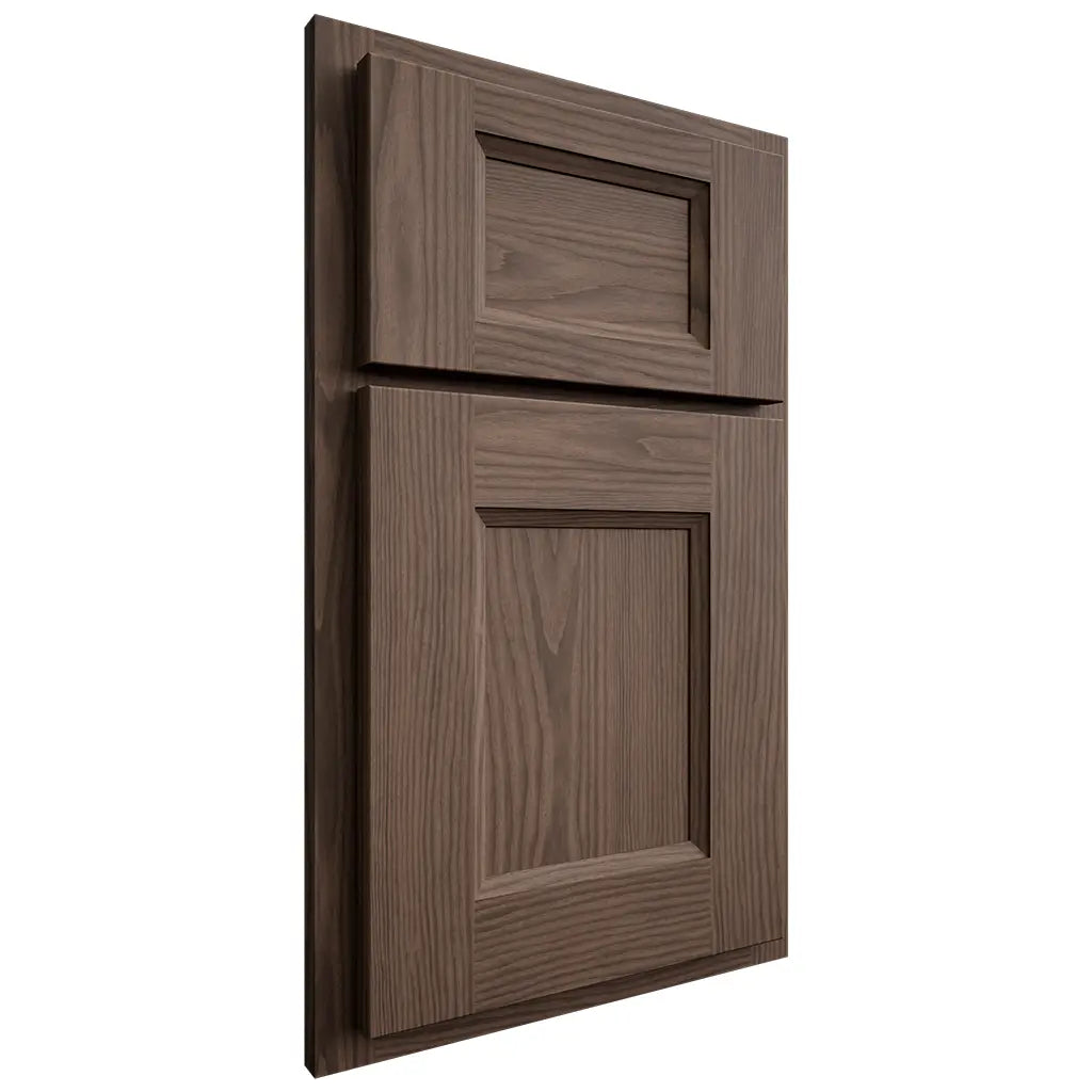 Shiloh Cabinetry Partial Overlay Statesville White Oak Plain Cut Mineral Door