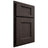 Shiloh Cabinetry Partial Overlay Statesville White Oak Plain Cut Morel Door