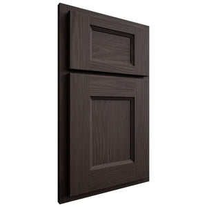 Shiloh Cabinetry Partial Overlay Statesville White Oak Plain Cut Morel Door