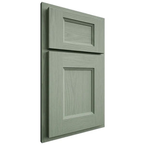 Shiloh Cabinetry Partial Overlay Statesville White Oak Plain Cut Moss Door