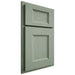 Shiloh Cabinetry Partial Overlay Statesville White Oak Plain Cut Moss Door
