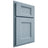 Shiloh Cabinetry Partial Overlay Statesville White Oak Plain Cut Sky Door