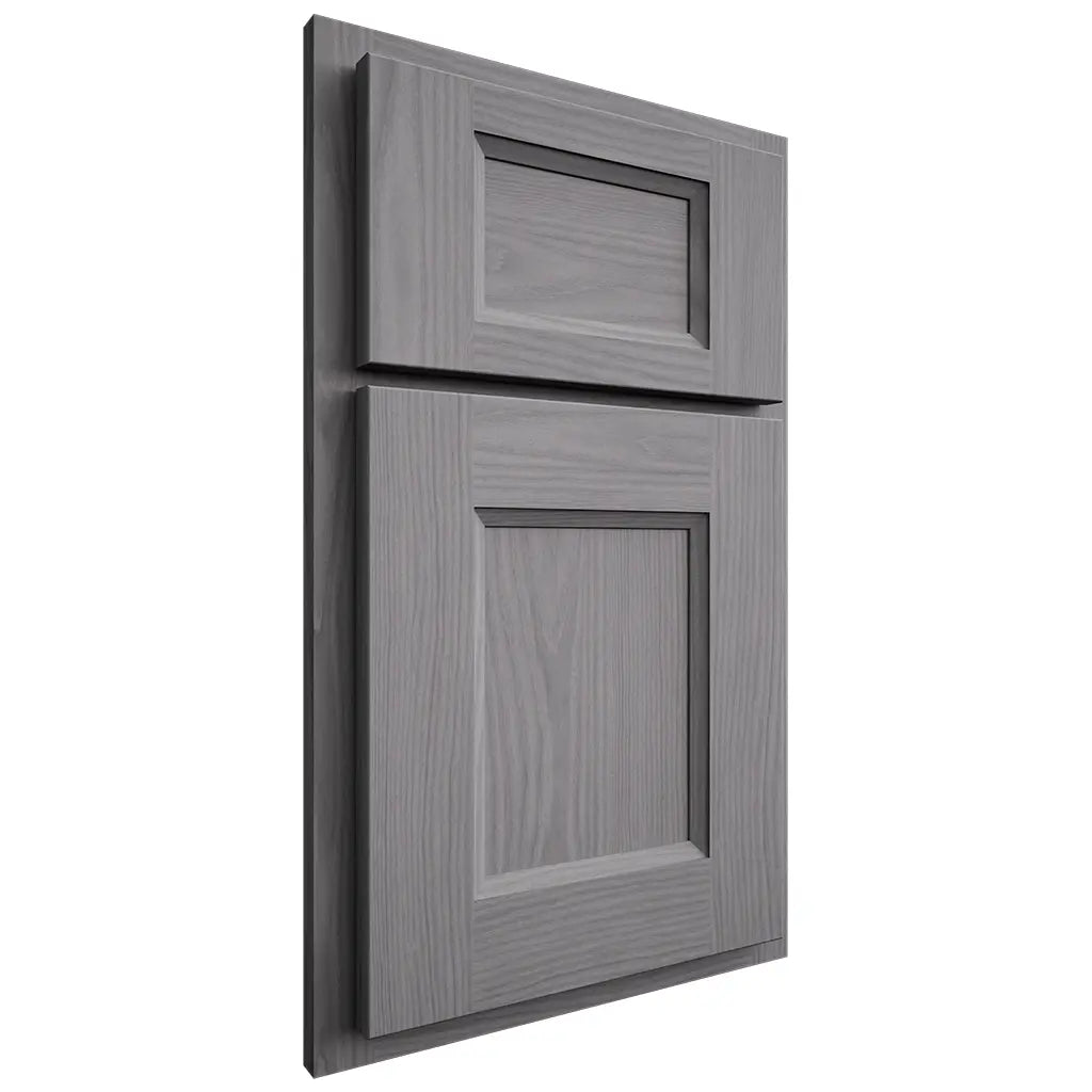 Shiloh Cabinetry Partial Overlay Statesville White Oak Plain Cut Sterling Door