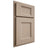 Shiloh Cabinetry Partial Overlay Statesville White Oak Plain Cut Straw Door