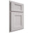 Shiloh Cabinetry Partial Overlay Statesville White Oak Quarter Sawn Cotton Door