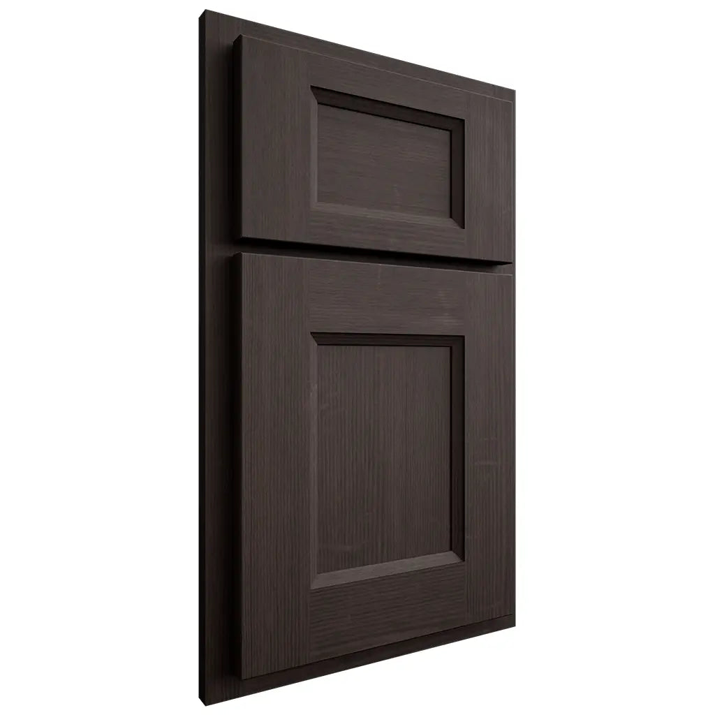 Shiloh Cabinetry Partial Overlay Statesville White Oak Quarter Sawn Morel Door