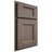 Shiloh Cabinetry Partial Overlay Statesville White Oak Rift Cut Clay Door