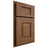 Shiloh Cabinetry Partial Overlay Summit Alder Plain Cut Cola Door