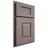 Shiloh Cabinetry Partial Overlay Summit Alder Plain Cut Stonehenge Door
