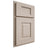 Shiloh Cabinetry Partial Overlay Summit Alder Plain Cut White Sands Door