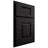 Shiloh Cabinetry Partial Overlay Summit Cherry Plain Cut Espresso Door