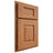 Shiloh Cabinetry Partial Overlay Summit Cherry Plain Cut Medium Door