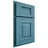 Shiloh Cabinetry Partial Overlay Summit Hickory Plain Cut Aqua Door