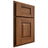 Shiloh Cabinetry Partial Overlay Summit Hickory Plain Cut Burnt Sugar Door