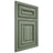 Shiloh Cabinetry Partial Overlay Summit Hickory Plain Cut Moss Door