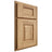 Shiloh Cabinetry Partial Overlay Summit Hickory Plain Cut Natural Door