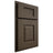 Shiloh Cabinetry Partial Overlay Summit Maple Plain Cut Perfect Brown Door