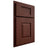Shiloh Cabinetry Partial Overlay Summit Maple Plain Cut Sable Door