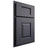 Shiloh Cabinetry Partial Overlay Summit Paintable Outerspace Door