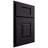 Shiloh Cabinetry Partial Overlay Summit Poplar Plain Cut Harbor Door