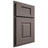 Shiloh Cabinetry Partial Overlay Summit Poplar Plain Cut Heatherstone Door